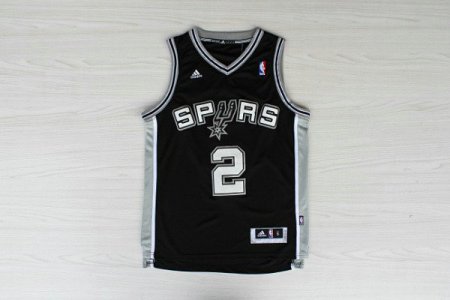 Maillot De Basket San Antonio Spurs Kawhi Leonard 2 Tissus Sportif Fans Edition Noir